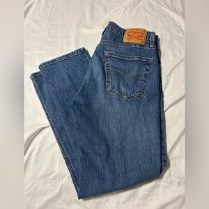 Levi's 541 Jeans Men’s 32 X 32 Stretch Athletic Fit Taper Blue Dustressed Denim